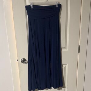 Max Studio Dark Blue Maxi Skirt